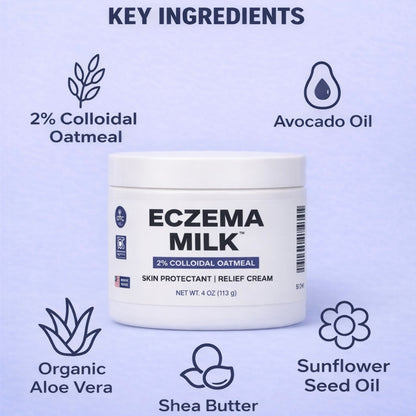 ECZEMA MILK 4 oz SKIN PROTECTANT RELIEF CREAM